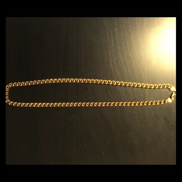 SOLD 21.5” Long 7mm Wide 9k Gold Bonded Chain - Picture 2 of 2